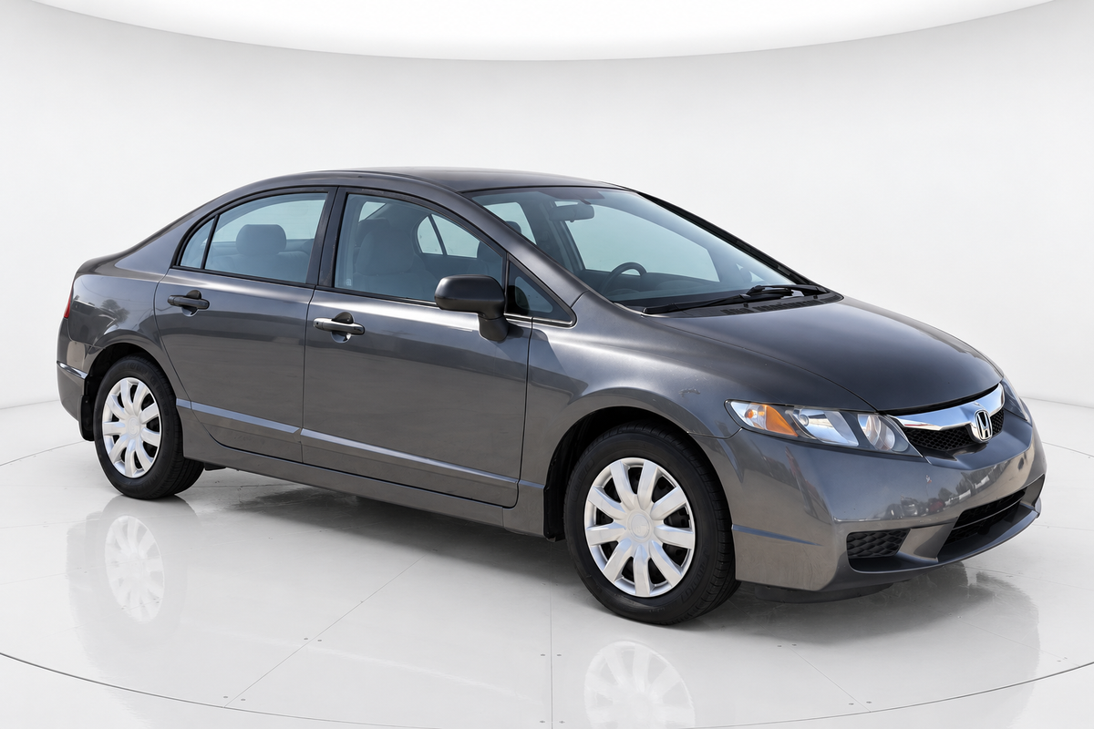 2009 Honda Civic with professional white studio background