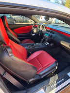 2011 Chevrolet Camaro 2LT - Red and black front seats and center console