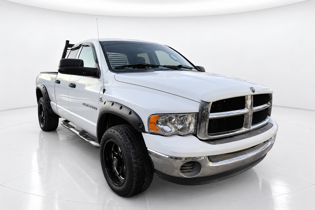 Dodge Ram 2500 with professionally edited white studio background