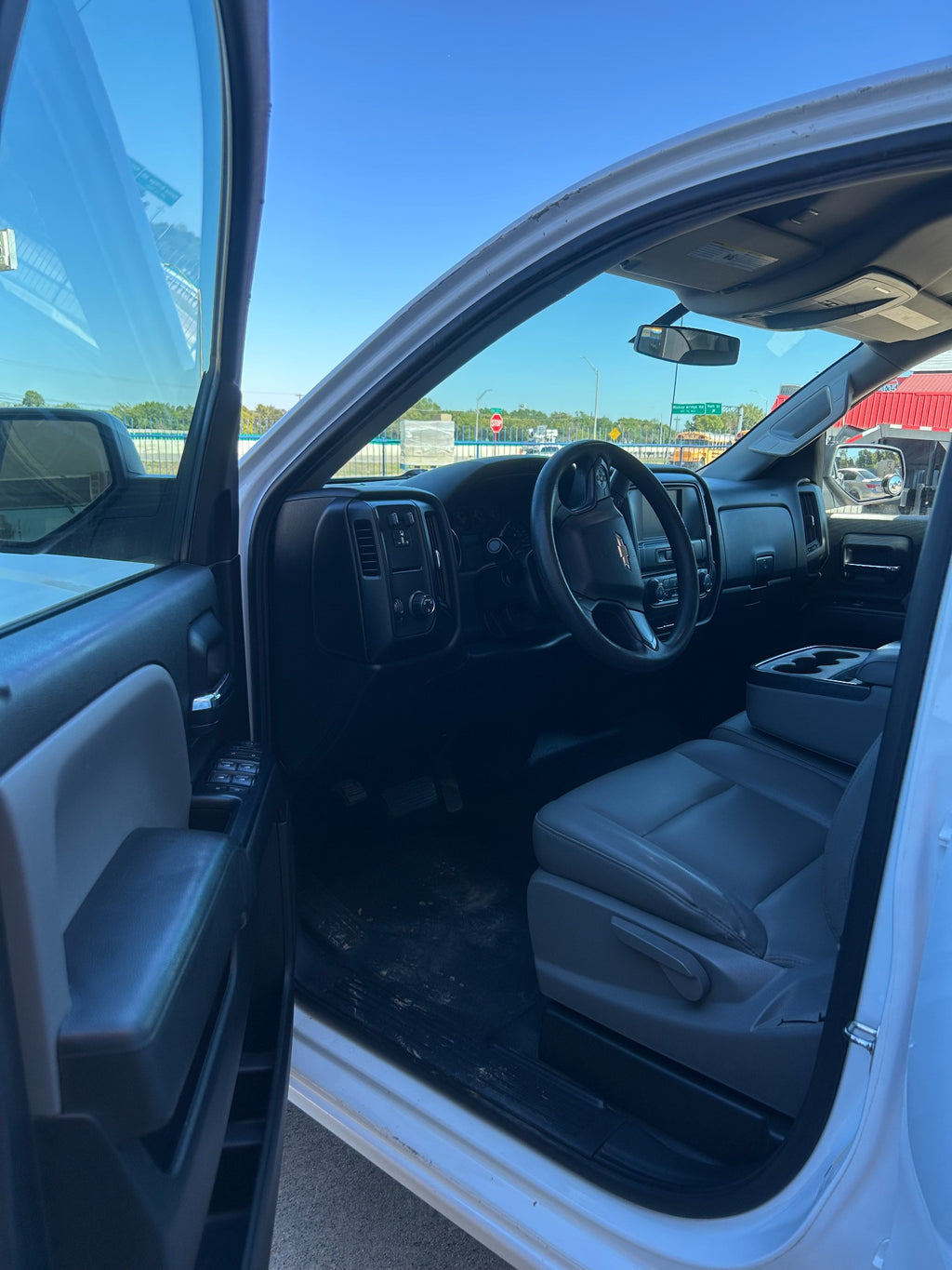 Chevrolet Silverado front seats and driver door
